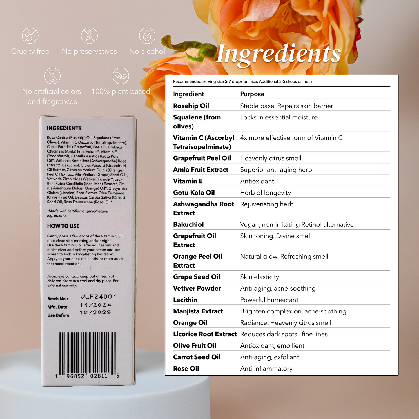 Ayurvedic Vitamin C Face Oil